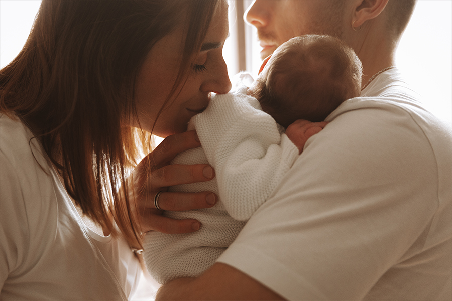 Séance photo naissance bébé naturelle en Seine-et-Marne Camille Boutoux